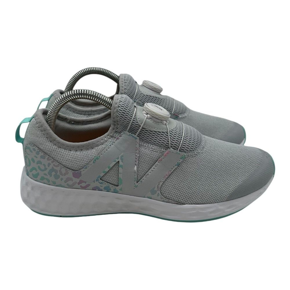 New Balance N Speed V1 Running Shoes Girls Size 7 M Gray GKNSPBG Unisex Kids